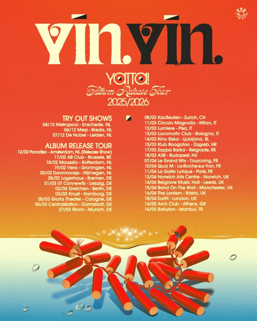 Il tour europeo degli Yin Yin con i tre live in Italia nel 2026